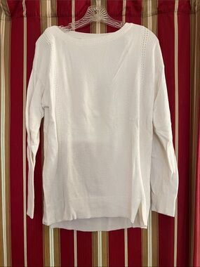 Barefoot Dreams White Lightweight Knit Women's Top DONATIONS PENDING